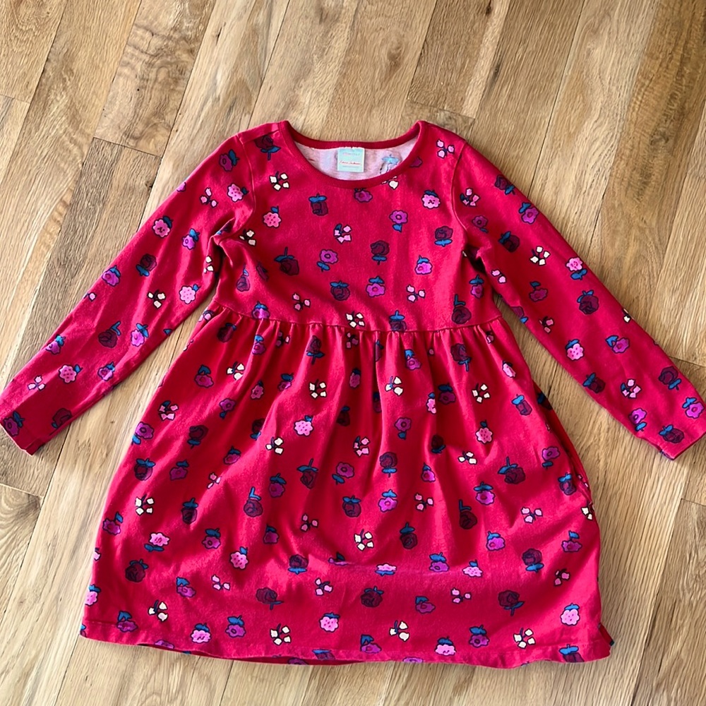 Hannah Andersson Size 120 Long Sleeve Dress with Pockets